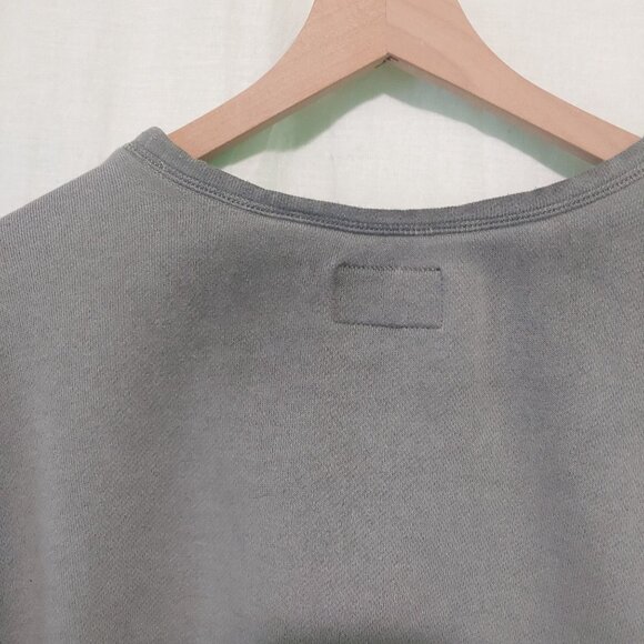 American Eagle sweatshirt women's pullover 3/4 sleeve grey Small - Picture 3 of 8
